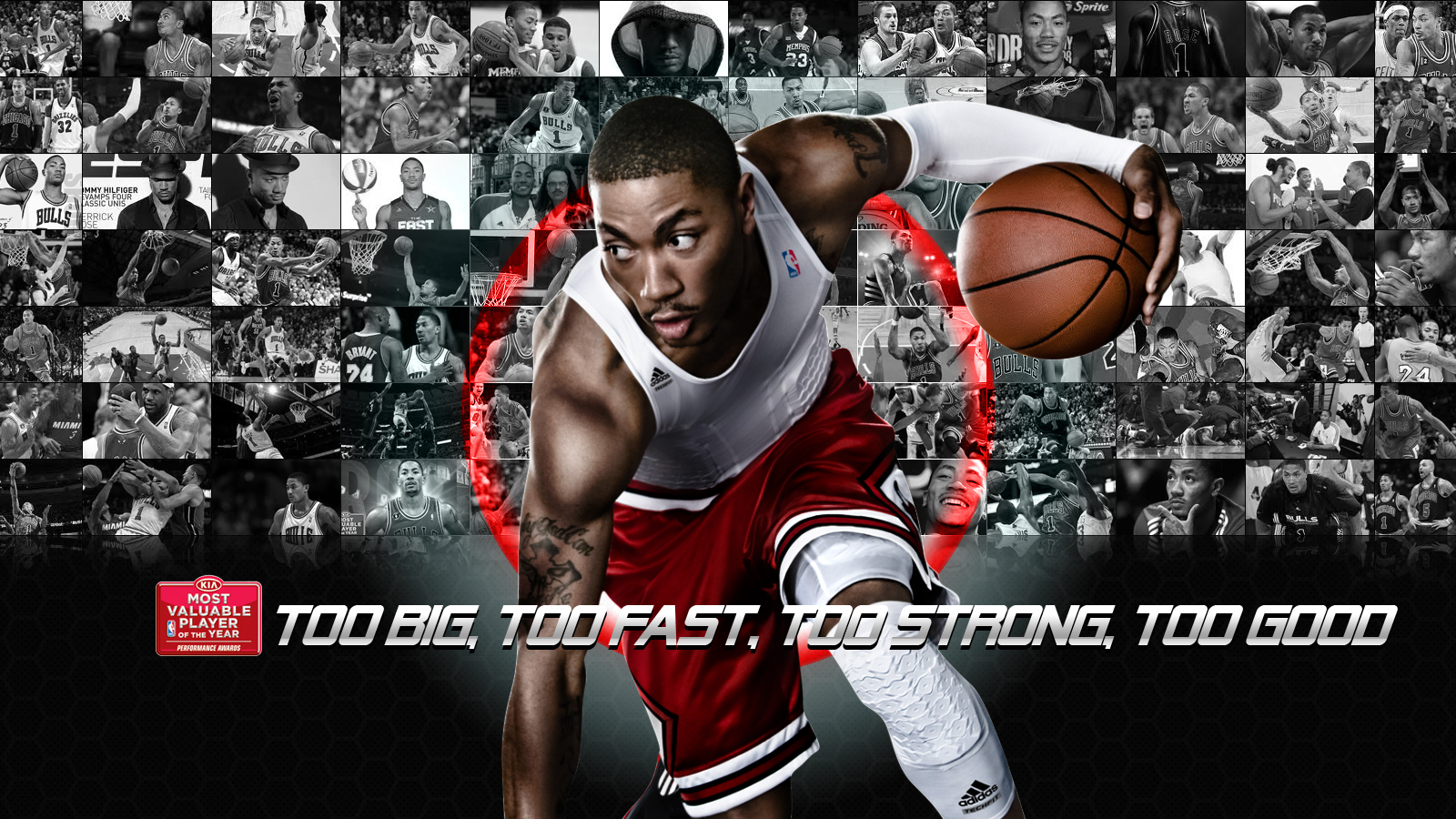 Derrick Rose To Big To Fast To Good - HD Wallpaper 