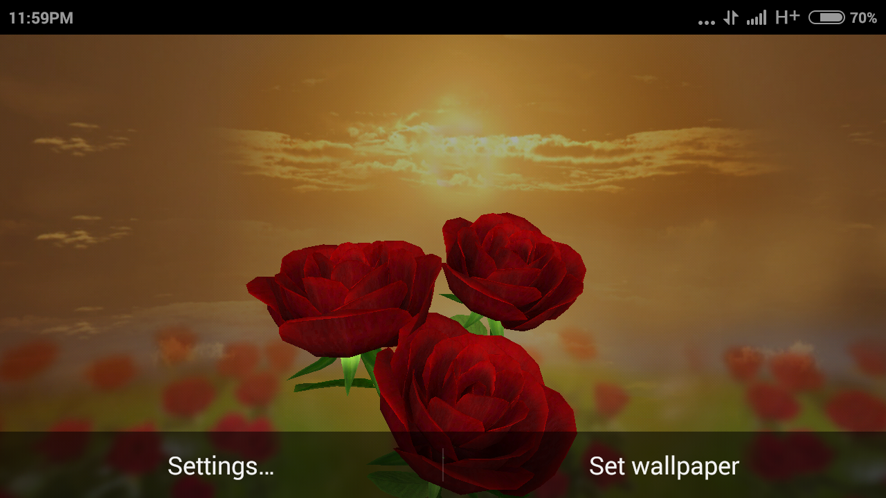 Rose 3d Magic Live Wallpaper - Garden Roses - HD Wallpaper 