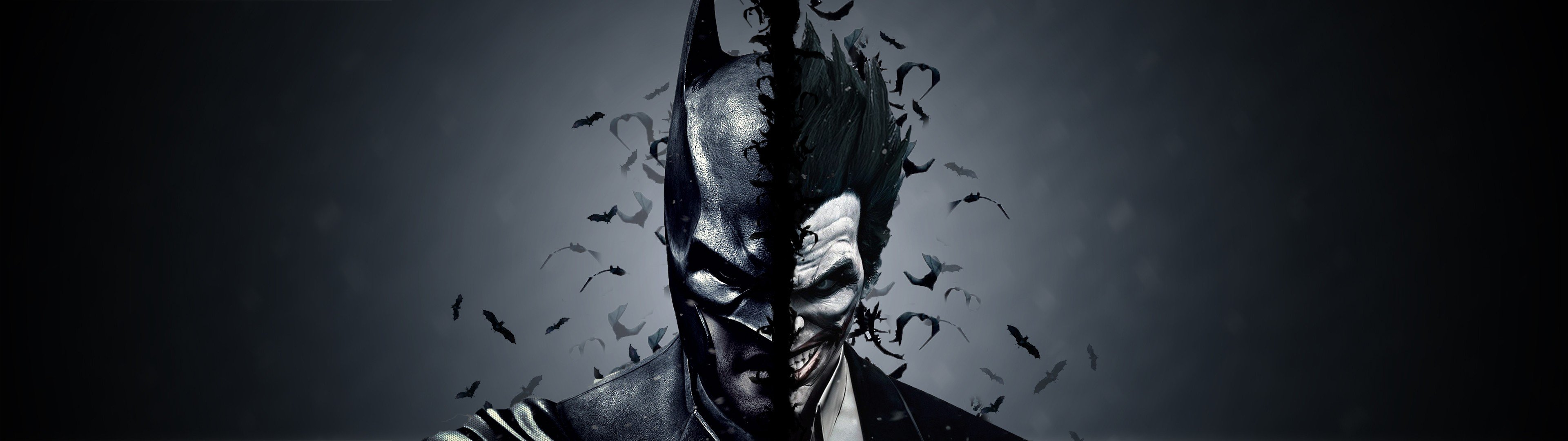 Batman Joker Dual Monitor - HD Wallpaper 