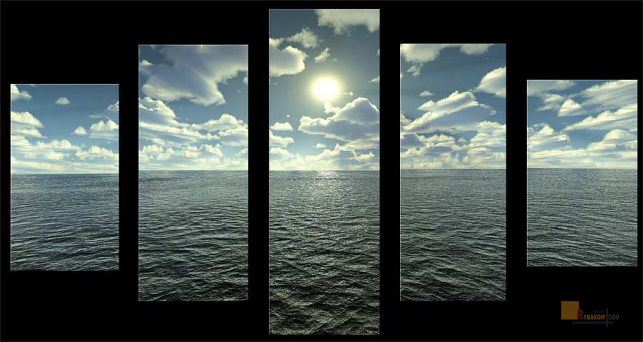 Sun Over Sea - HD Wallpaper 