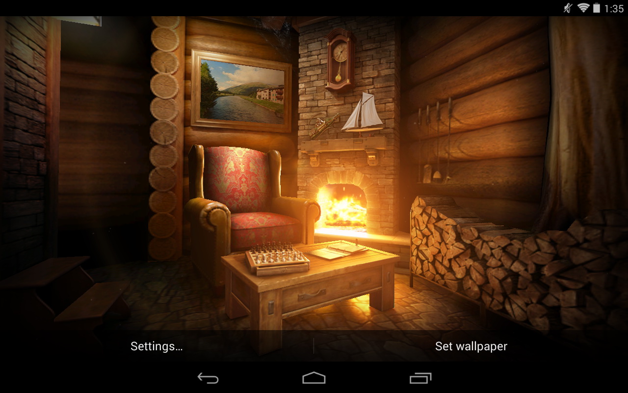 My Log Home Ilwp Live Wallpaper - Log Cabin - HD Wallpaper 