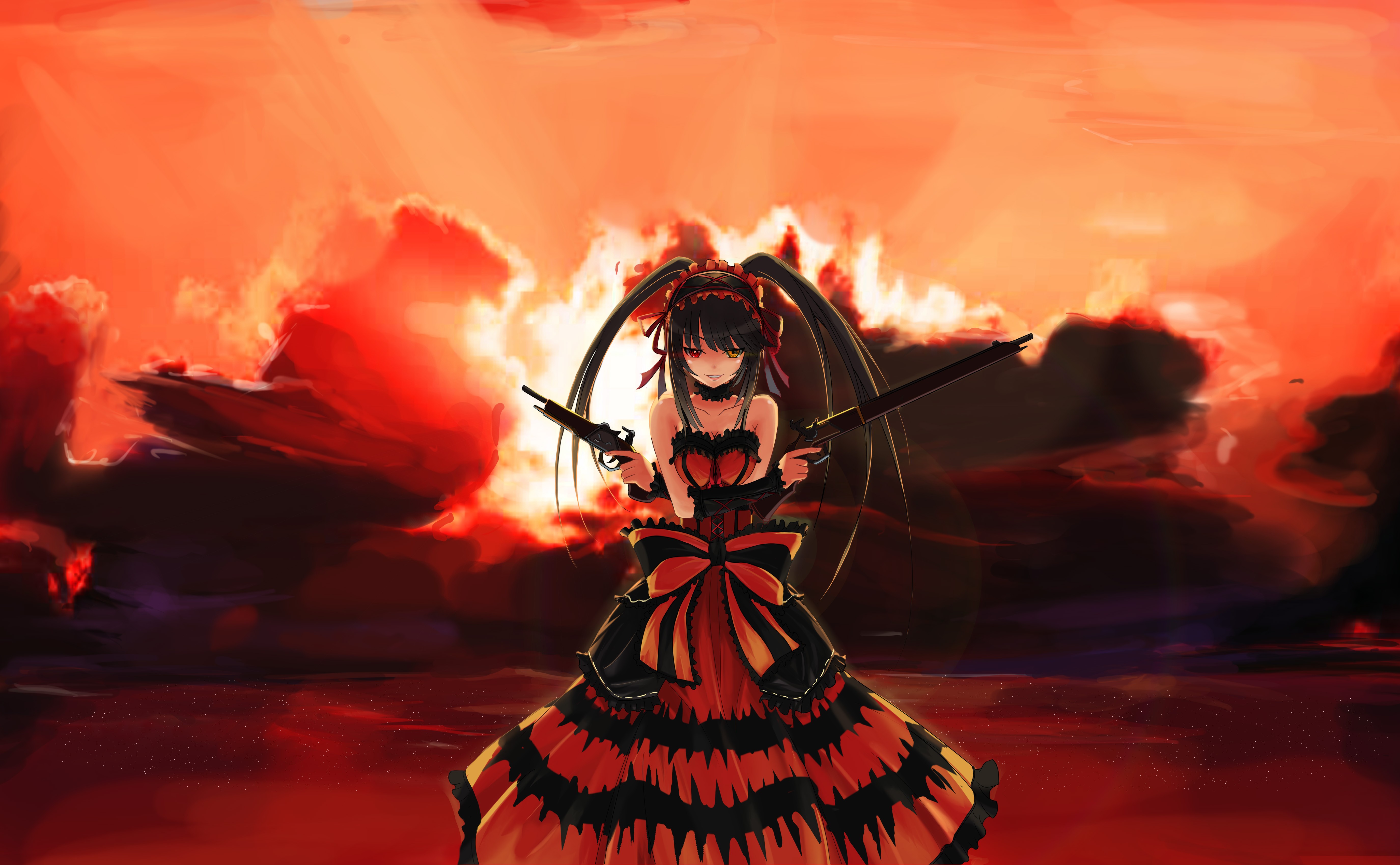 Date A Live Kurumi 4k - HD Wallpaper 