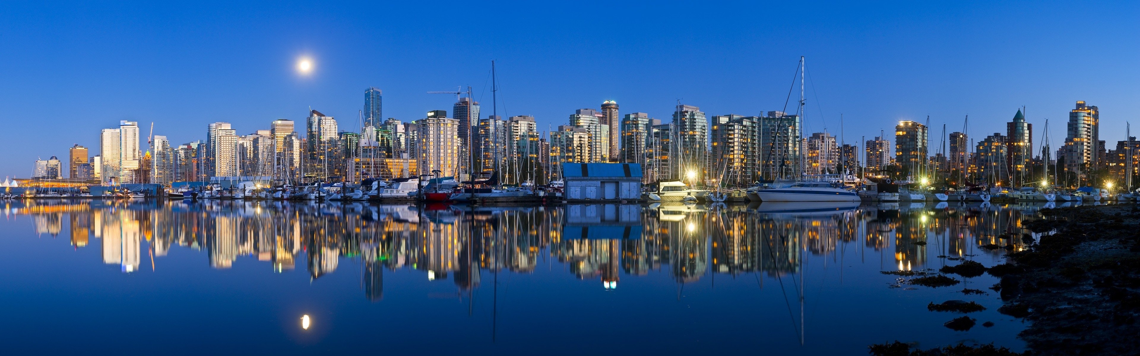 Download Dual Screen Vancouver Desktop Wallpaper Id - Canada Overview - HD Wallpaper 