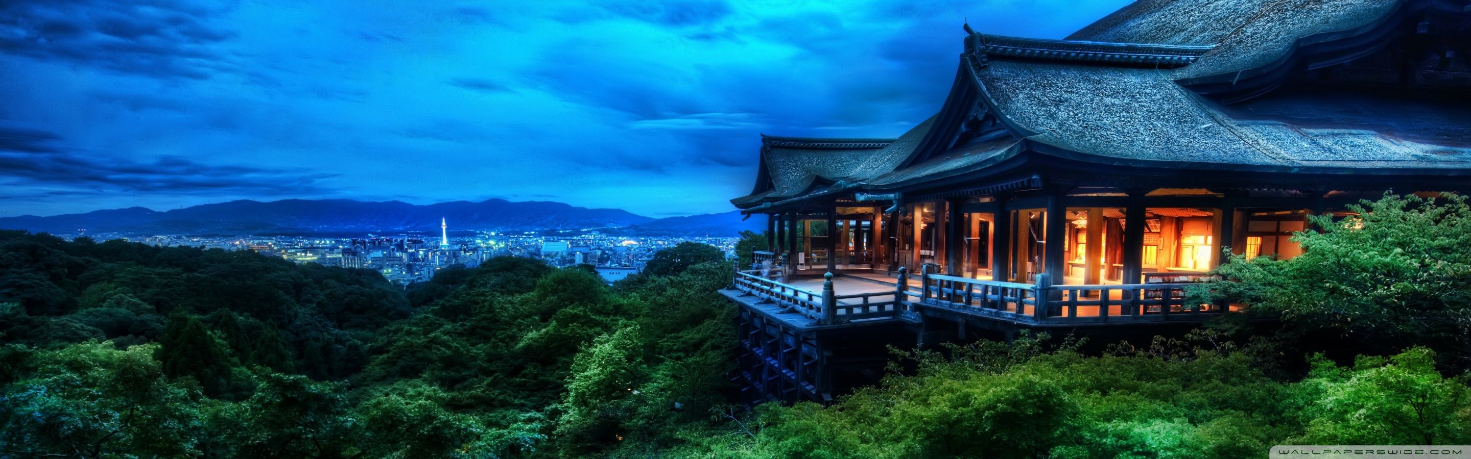 Kyoto, Japan At Night ❤ 4k Hd Desktop Wallpaper For - Kiyomizu-dera - HD Wallpaper 