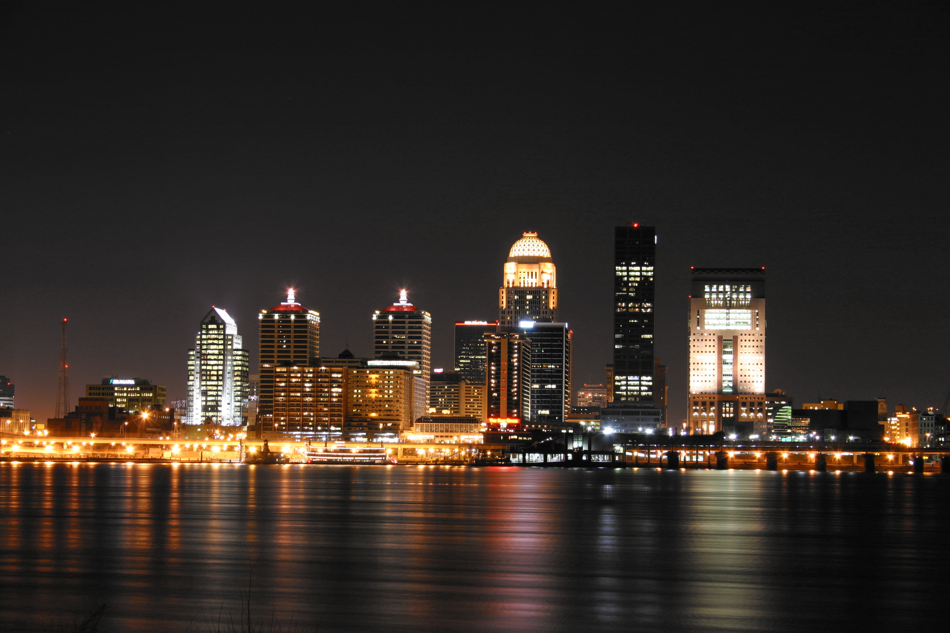 Louisville Skyline Night - HD Wallpaper 