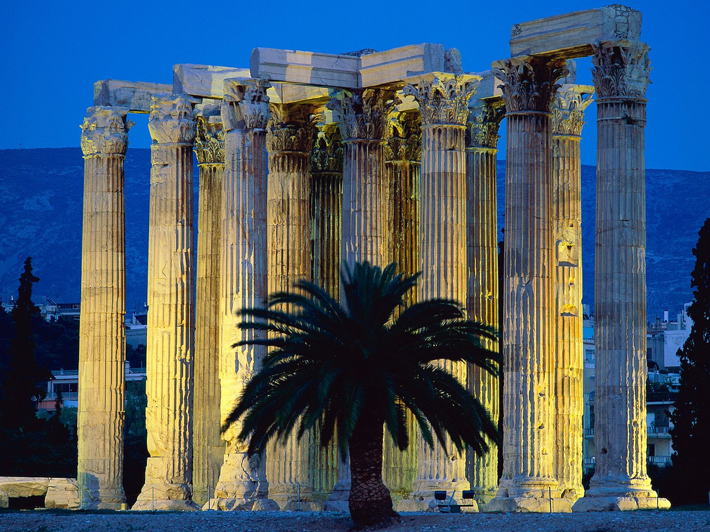 Athens - Temple Of Olympian Zeus Athens - HD Wallpaper 
