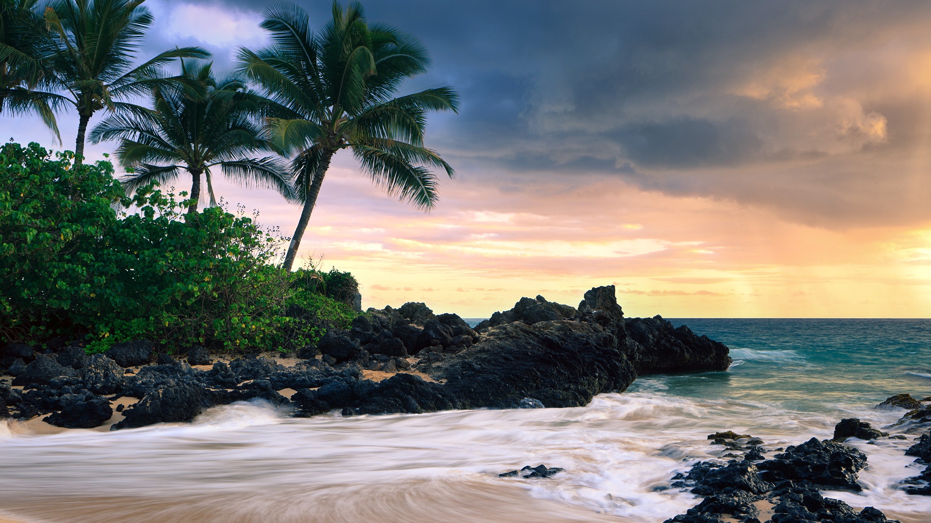 Free Tropical Desktop Backgrounds Wallpaper - Tropical Beach Wallpaper Laptop - HD Wallpaper 