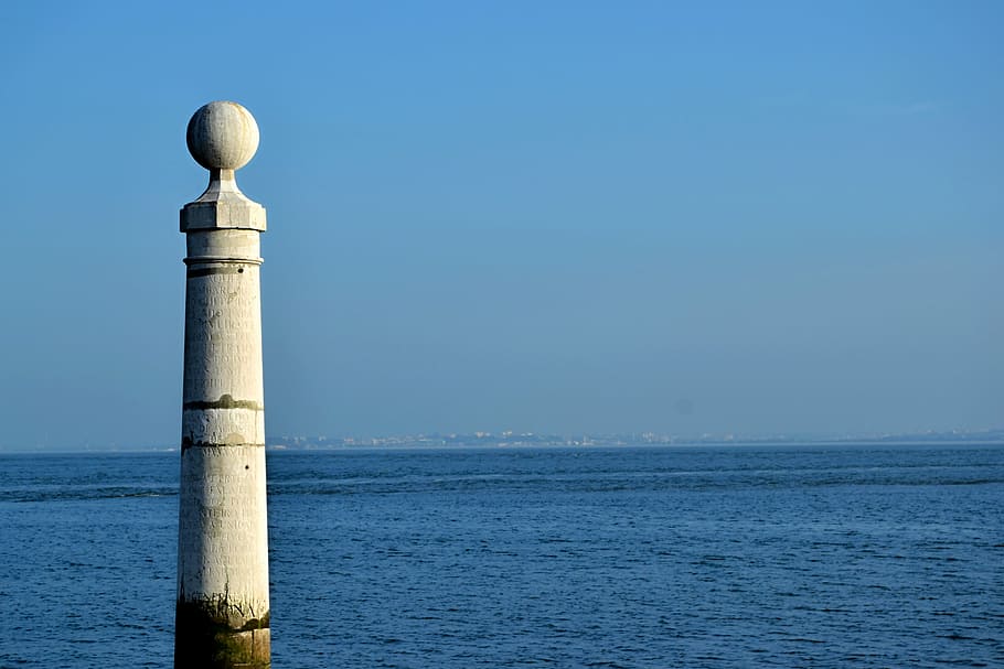 Lisbon, Panoramic, Portugal, Horizon, Decadent, Sea, - Sea - HD Wallpaper 
