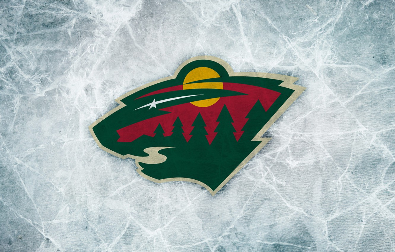 Photo Wallpaper Ice, Forest, The Sun, Emblem, Beast, - Hockey Wallpaper Minnesota Wild - HD Wallpaper 