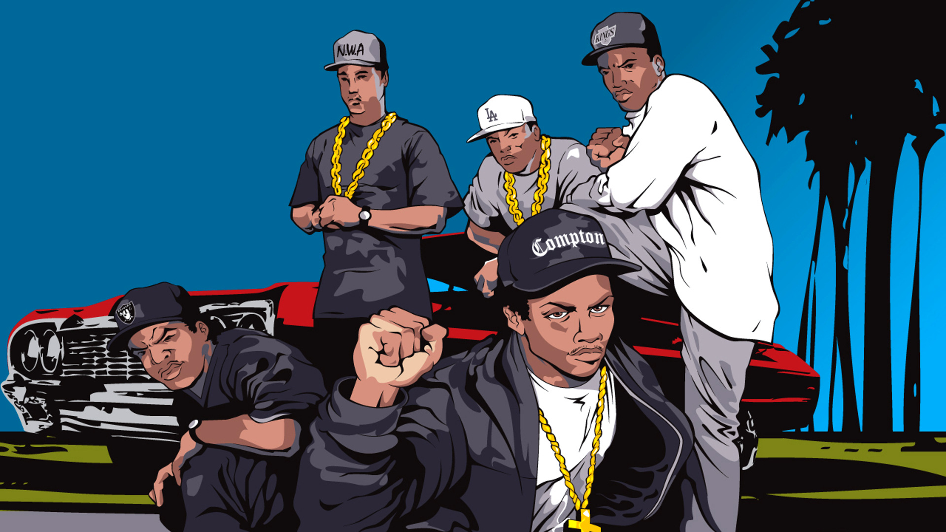 Art Artists - Straight Outta Compton Cartoon - HD Wallpaper 