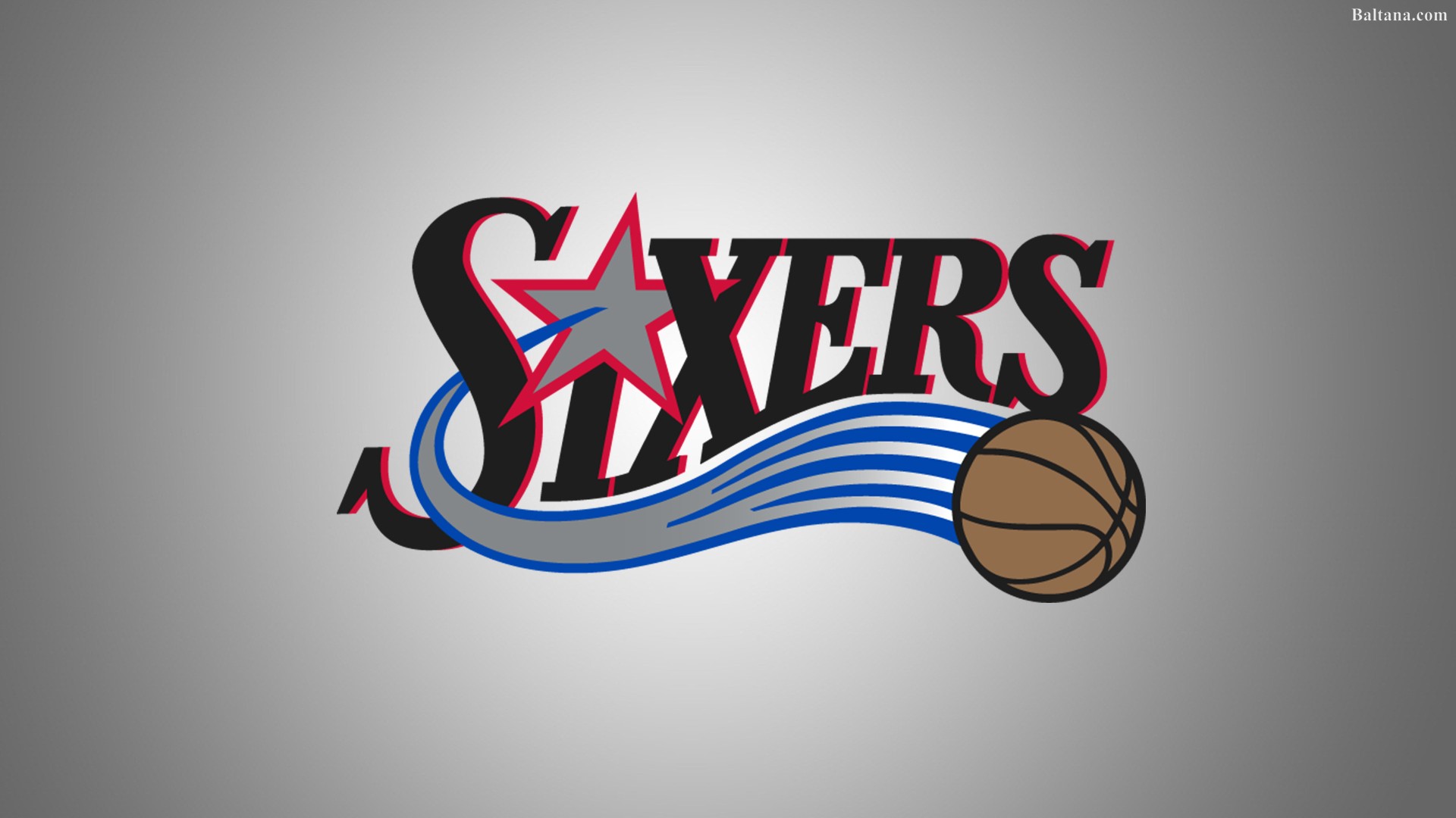 Philadelphia 76ers Hq Background Wallpaper - Philadelphia 76ers Logo Hd - HD Wallpaper 