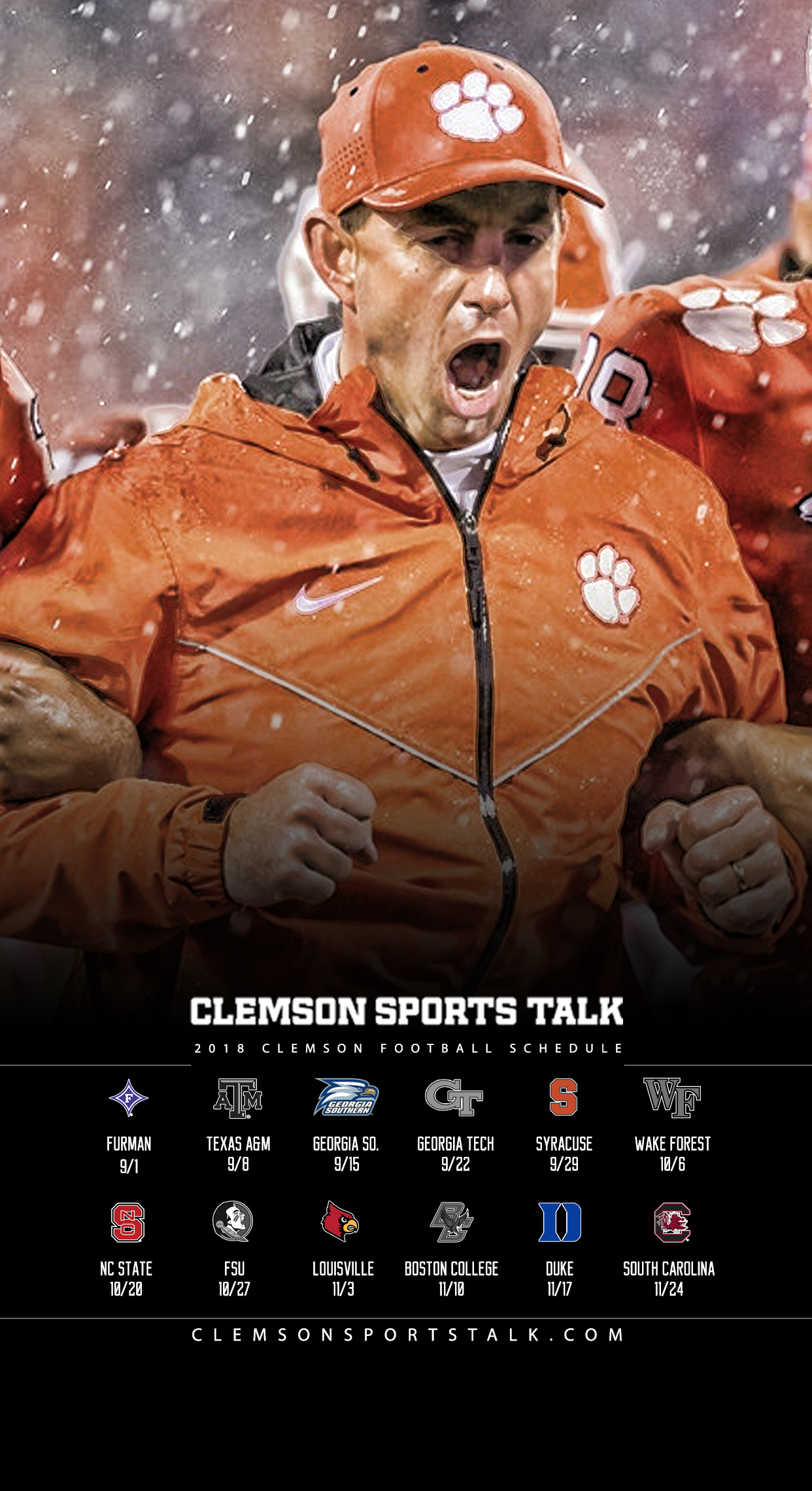 Clemson Football Wallpaper Iphone - HD Wallpaper 