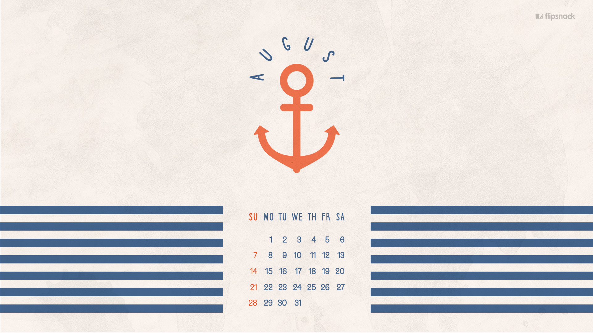 August 2016 Free Calendar Desktop Wallpaper - August 2017 Desktop Calendar - HD Wallpaper 