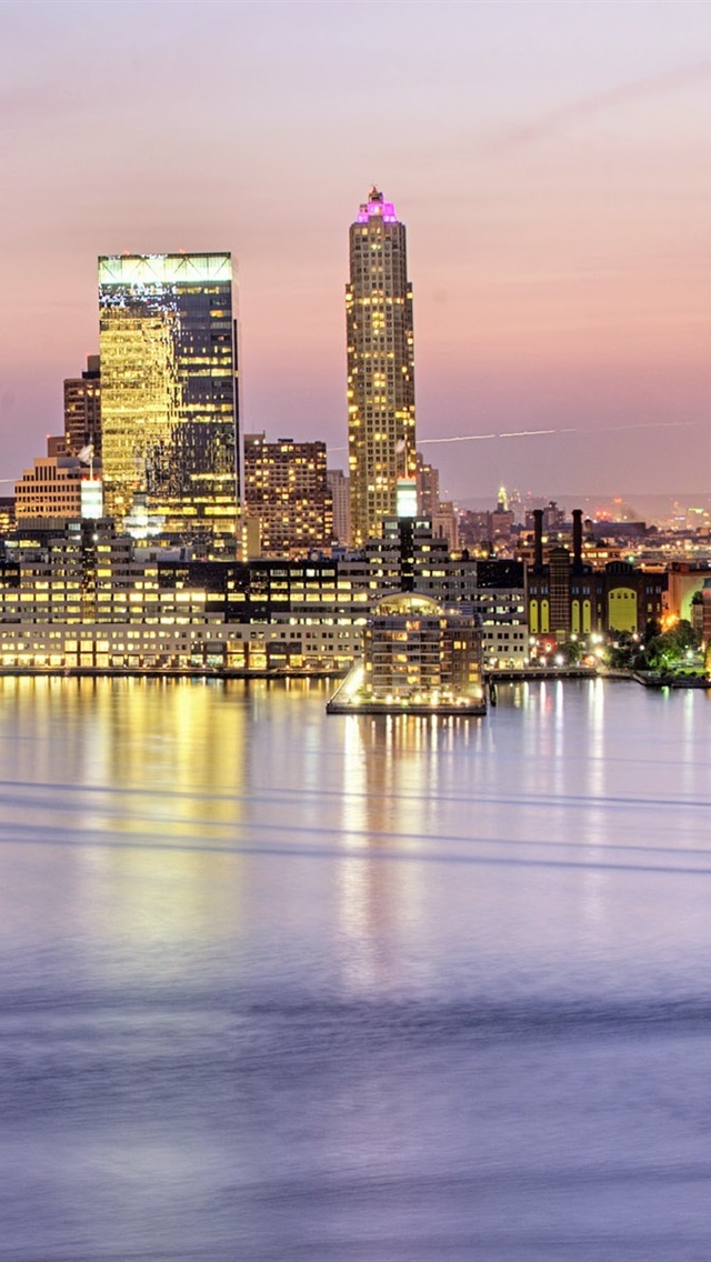 Iphone Wallpaper Jersey City, Hudson River, New Jersey, - Panoramic Cityscapes - HD Wallpaper 