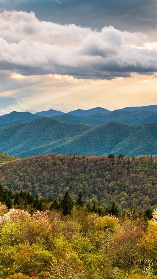 Iphone Wallpaper North Carolina, Hills, Mountains, - Blue Ridge Mountains Landscape - HD Wallpaper 