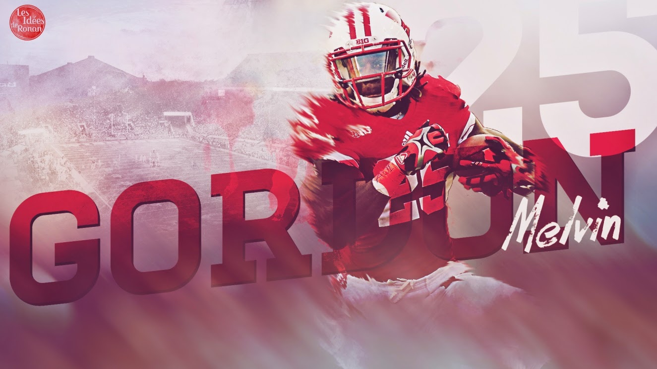 Melvin Gordon Wisconsin Hd Wallpaper - Wisconsin Football Wallpaper Melvin Gordon - HD Wallpaper 