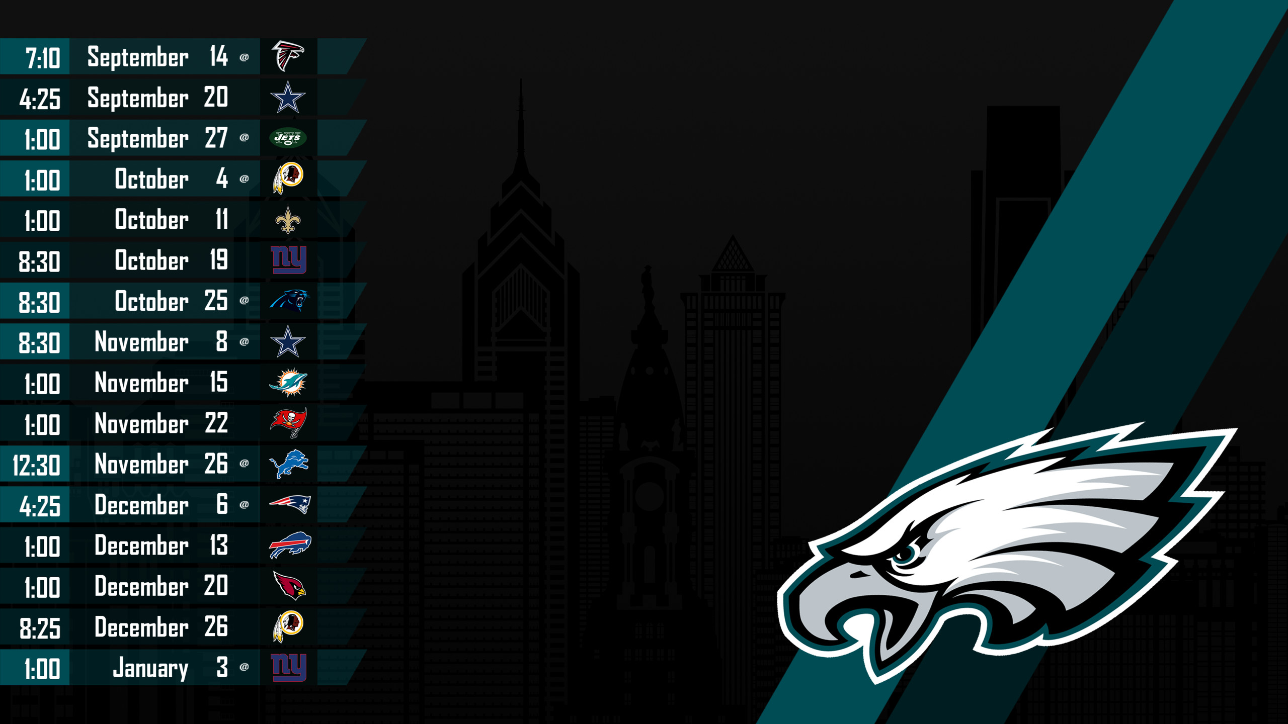 2560x1440, Eagles Wallpaper 
 Data Id 195184 
 Data - Philadelphia Eagles Desktop Wallpaper 2018 - HD Wallpaper 