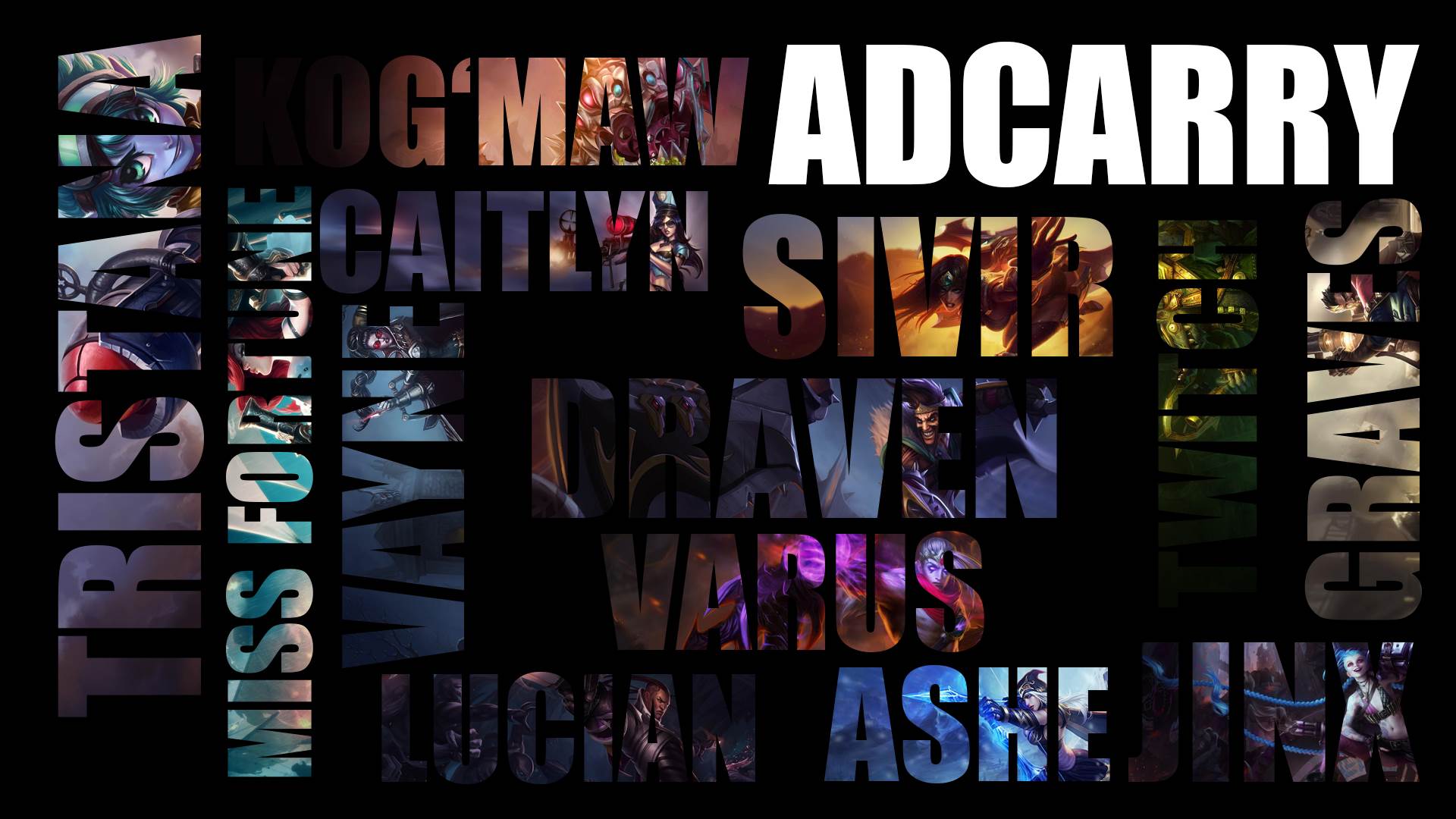 Lol Wallpaper Editor - Adc League Of Legends Names - HD Wallpaper 