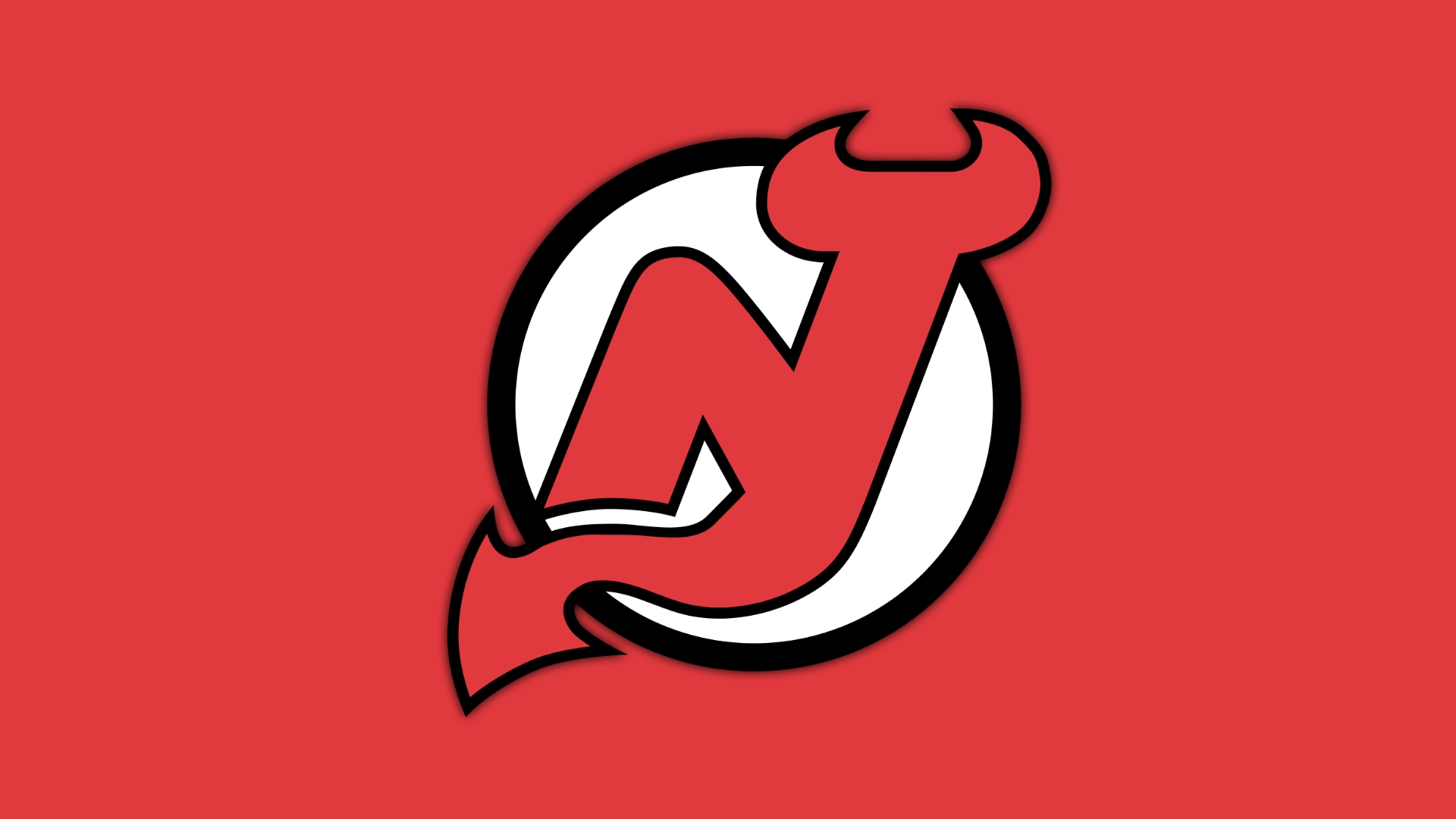 New Jersey Devils Logo Wallpaper - Philadelphia Flyers Vs New Jersey Devils - HD Wallpaper 