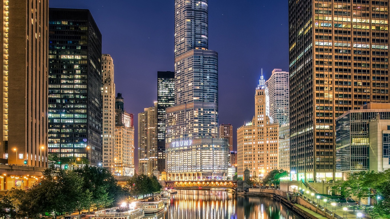 Chicago City Illinois-hd Desktop Wallpaper2016 - Iphone X Wallpaper Chicago - HD Wallpaper 
