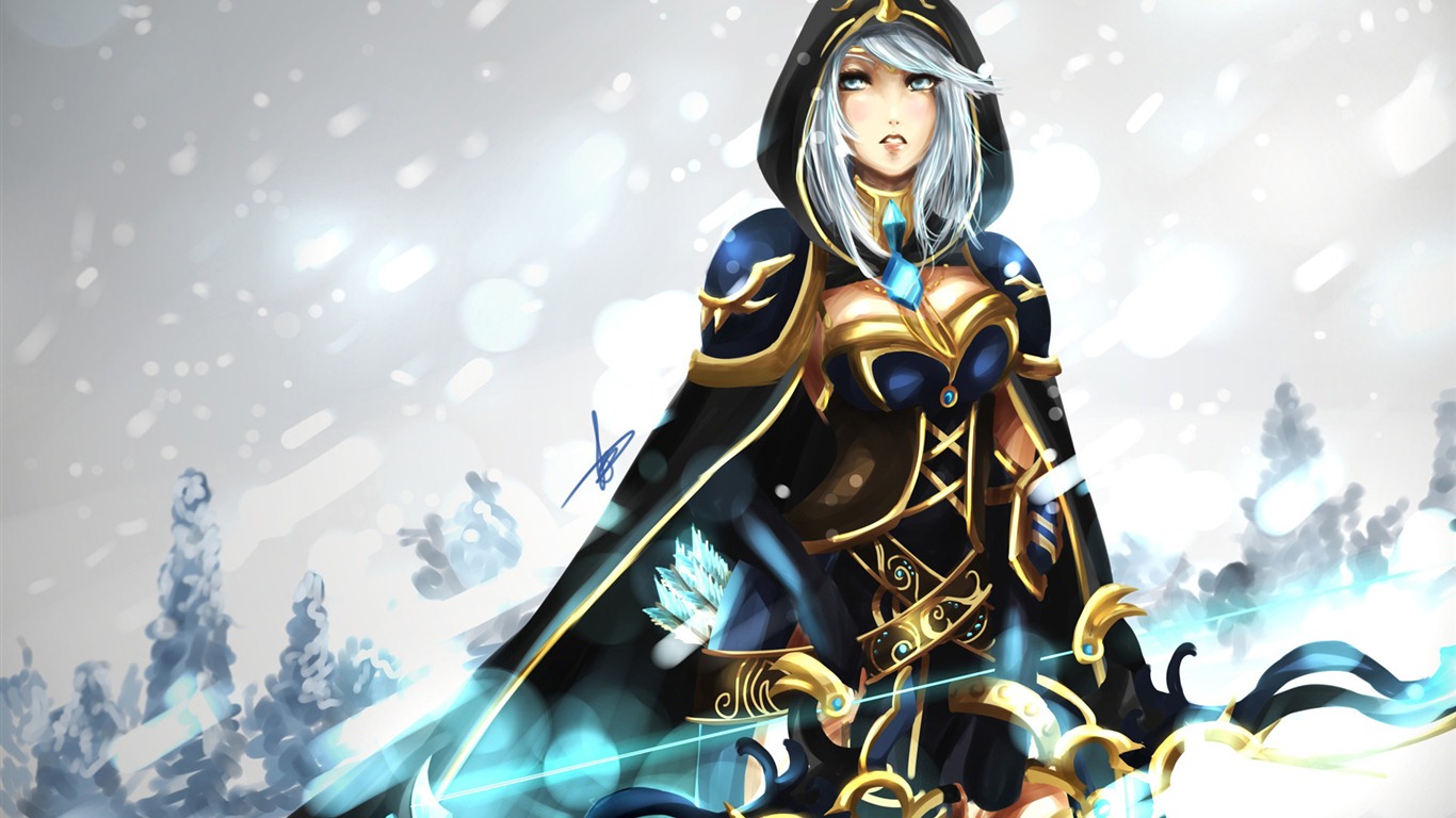 League Of Legends Beautiful Girl Wallpapers - Ashe Wallpaper League Of Legends - HD Wallpaper 