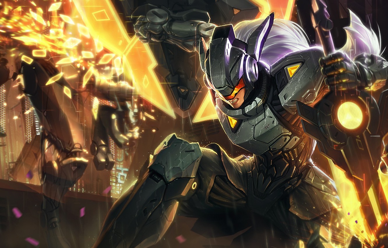 Photo Wallpaper League Of Legends, Leona, Lol, Skin, - League Of Legends Project Pyke - HD Wallpaper 