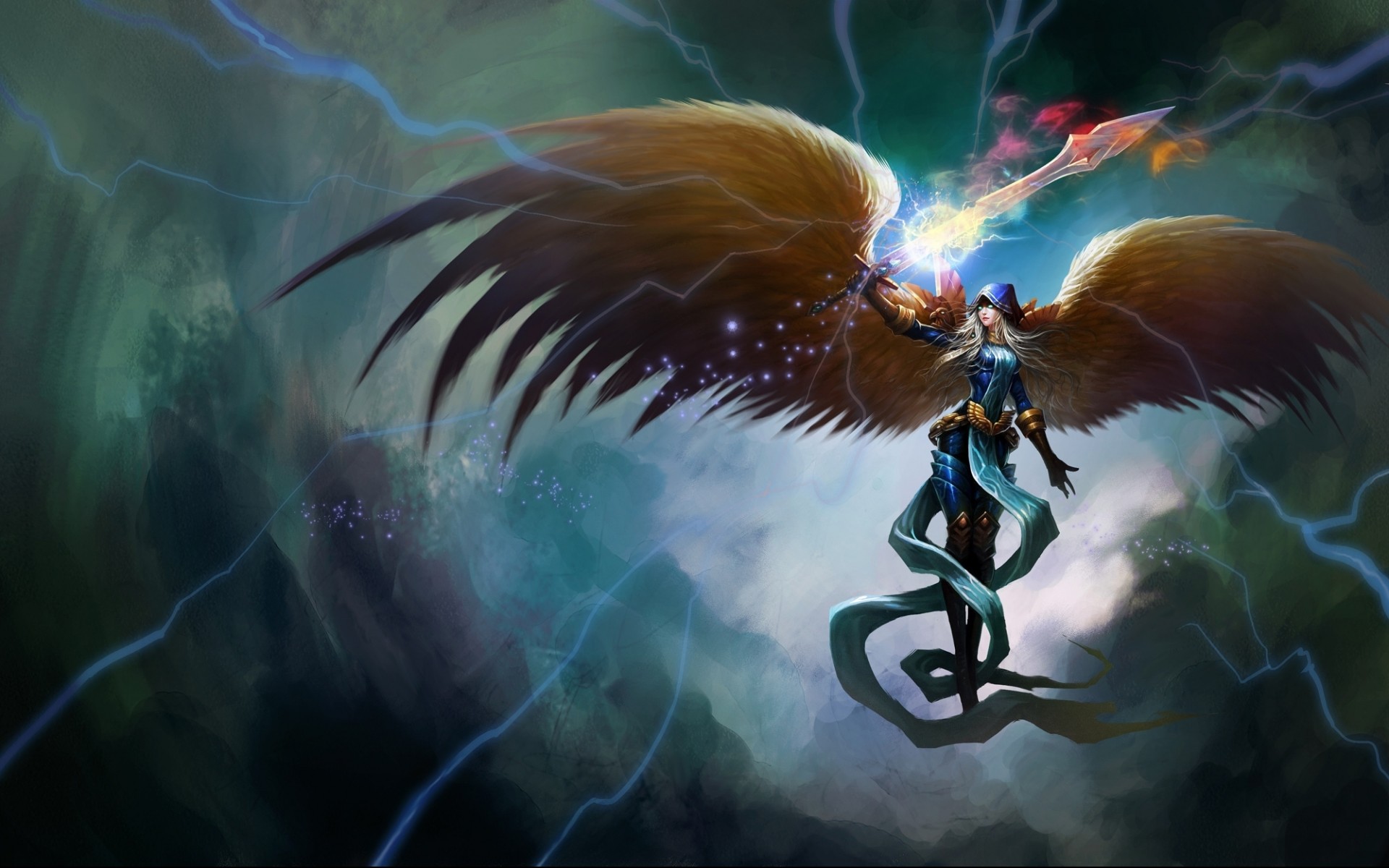 Wallpaper - Lol Kayle Fan Art - HD Wallpaper 