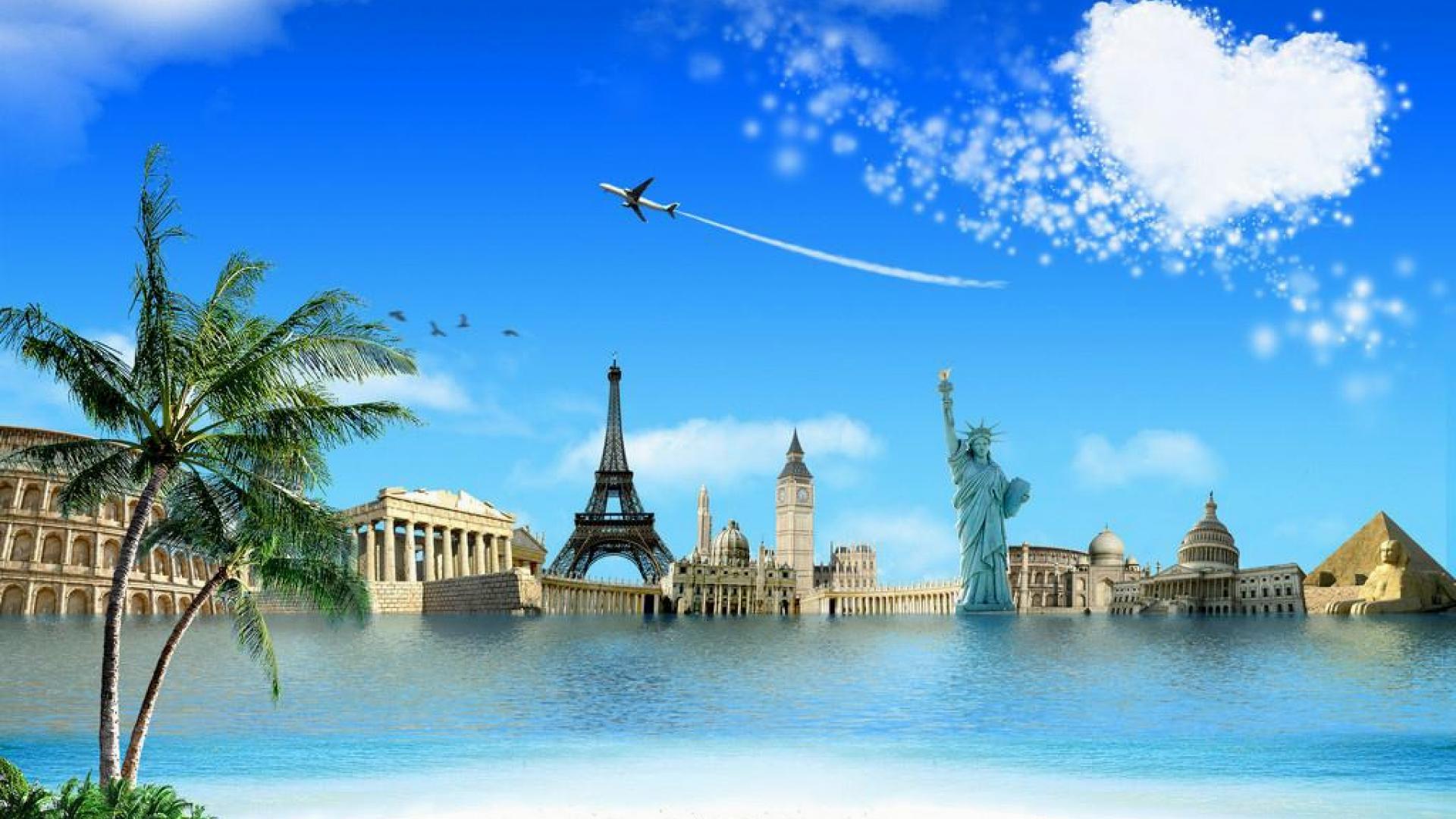 Travel Desktop Wallpaper - Tours And Travels Background - HD Wallpaper 