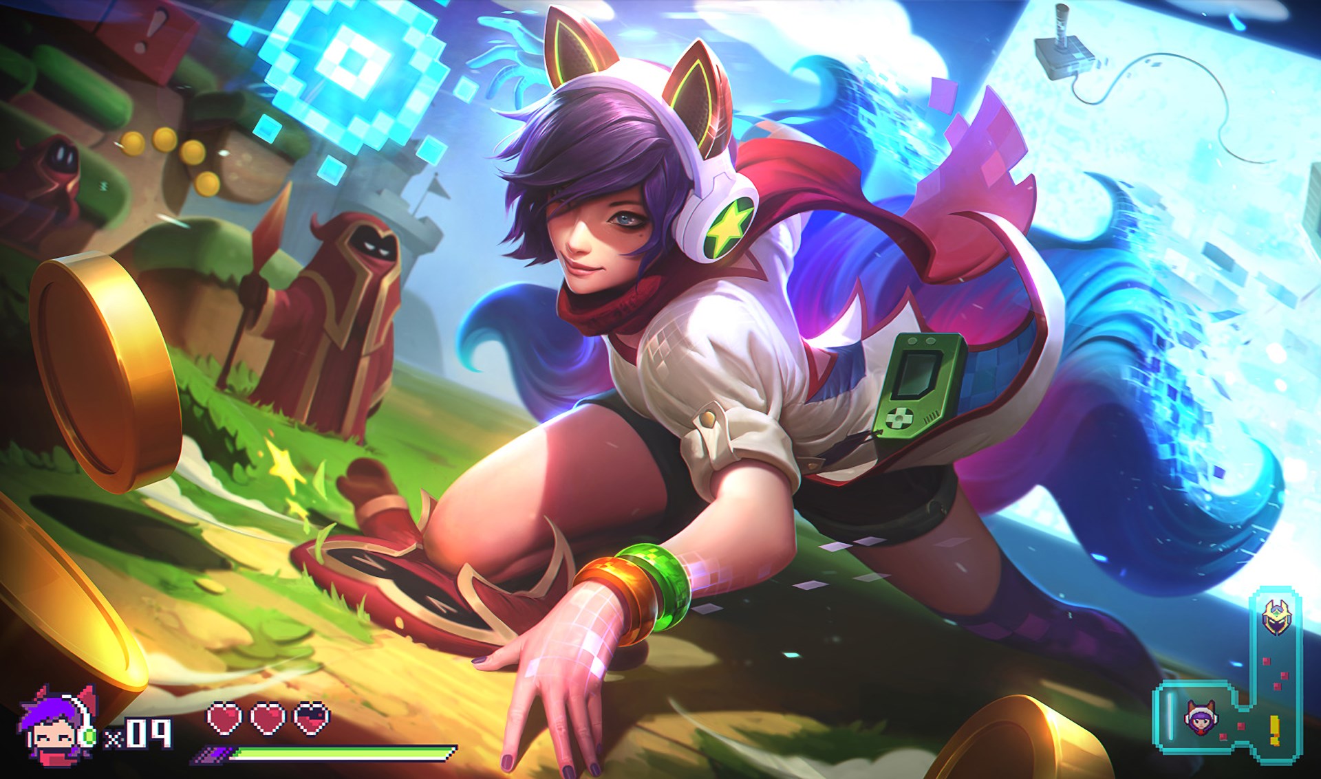 League Of Legends Arcade Ahri - HD Wallpaper 