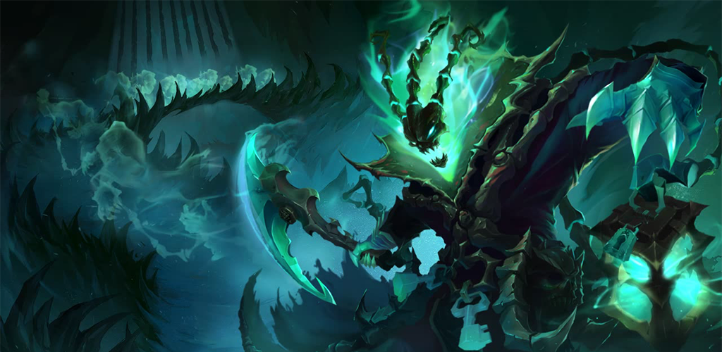 League Of Legends Thresh Splash Art - HD Wallpaper 