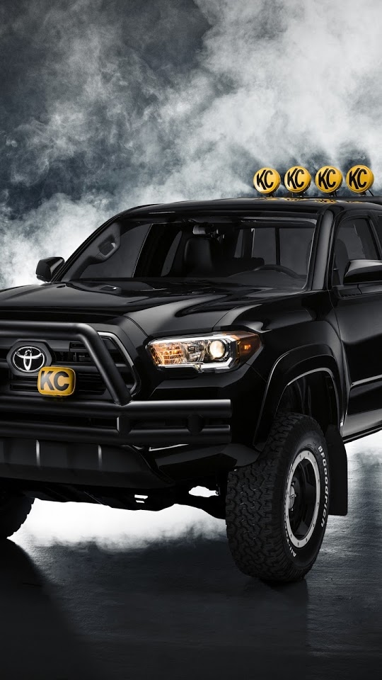 Toyota Tacoma Black 2016 Galaxy Note Hd Wallpaper - Toyota Hilux 1985 Back To The Future - HD Wallpaper 