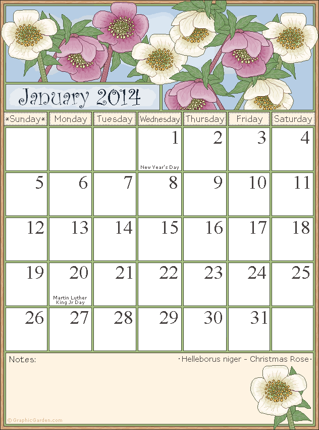 Calendário Florido 2014 / 2014 Flower Calendar - 2011 - HD Wallpaper 