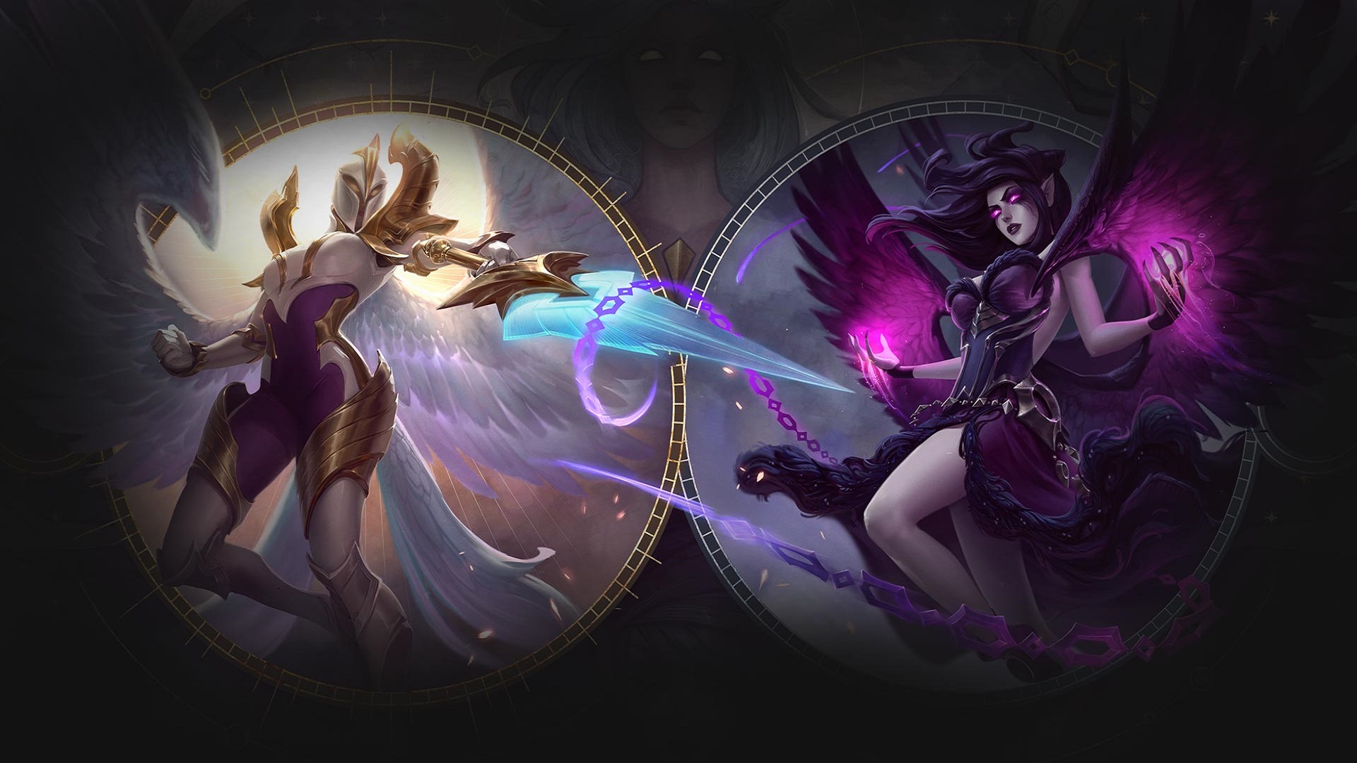 League Of Legends Kayle And Morgana - HD Wallpaper 