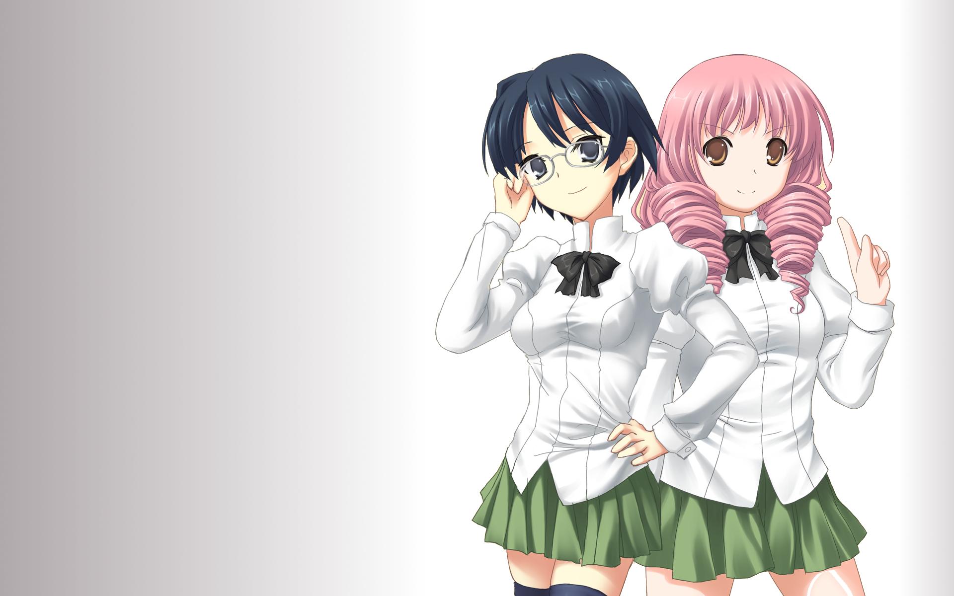 Katawa Shoujo Shizune And Misha - HD Wallpaper 