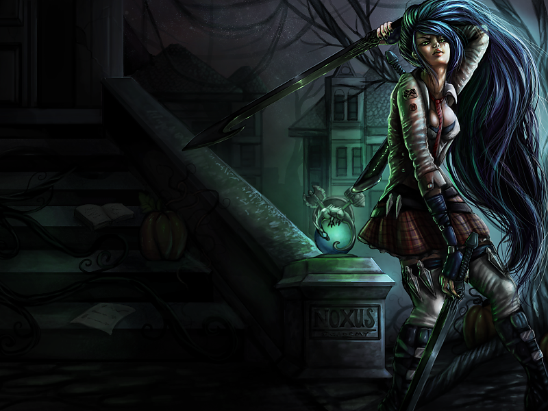 Katarina League Of Legends Hd Wallpapers - Katarina Fan Art Skin - HD Wallpaper 