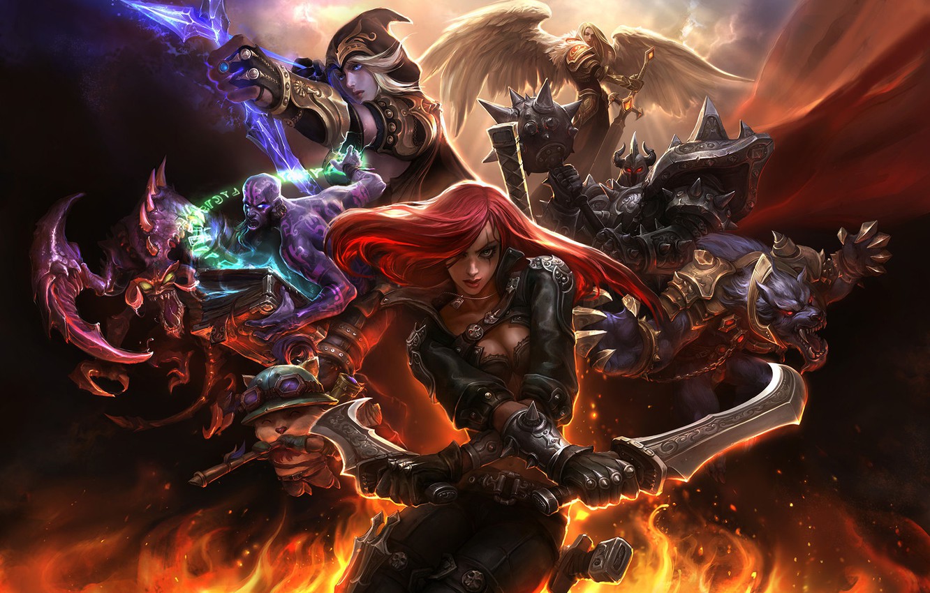 Photo Wallpaper The Game, Fantasy, Art, Champions, - League Of Legends - HD Wallpaper 