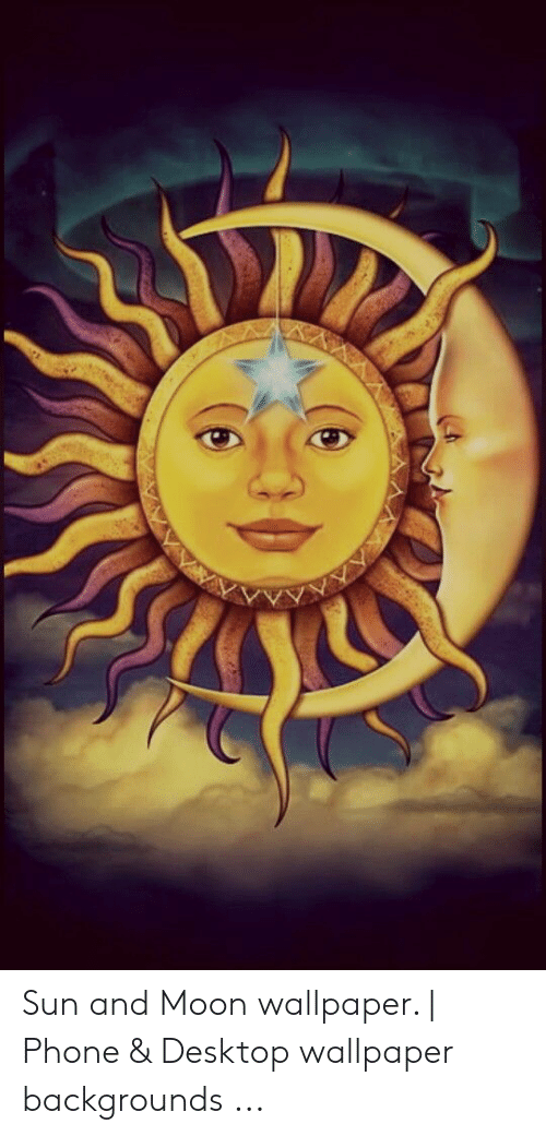 Phone, Moon, And Wallpaper - Sun Moon Tshirt - HD Wallpaper 