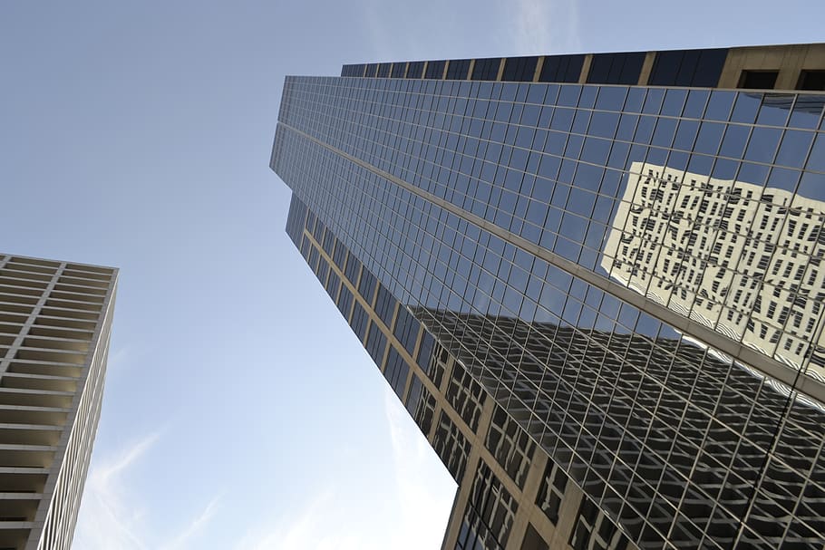 Houston, Texas, Office Buildings, Downtown, Perspective, - Taxa De Vacância - HD Wallpaper 