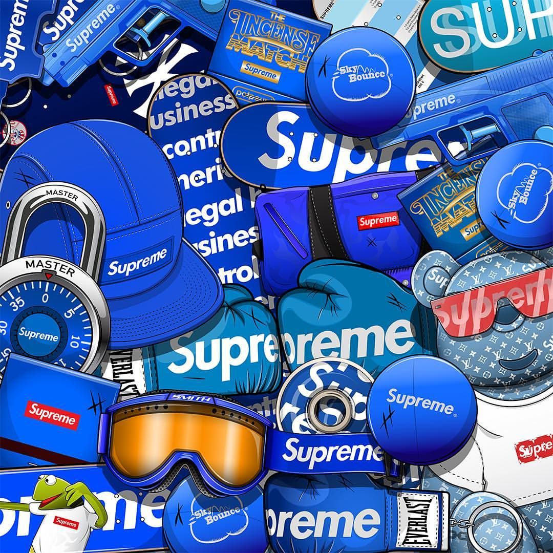 Blue Supreme - HD Wallpaper 