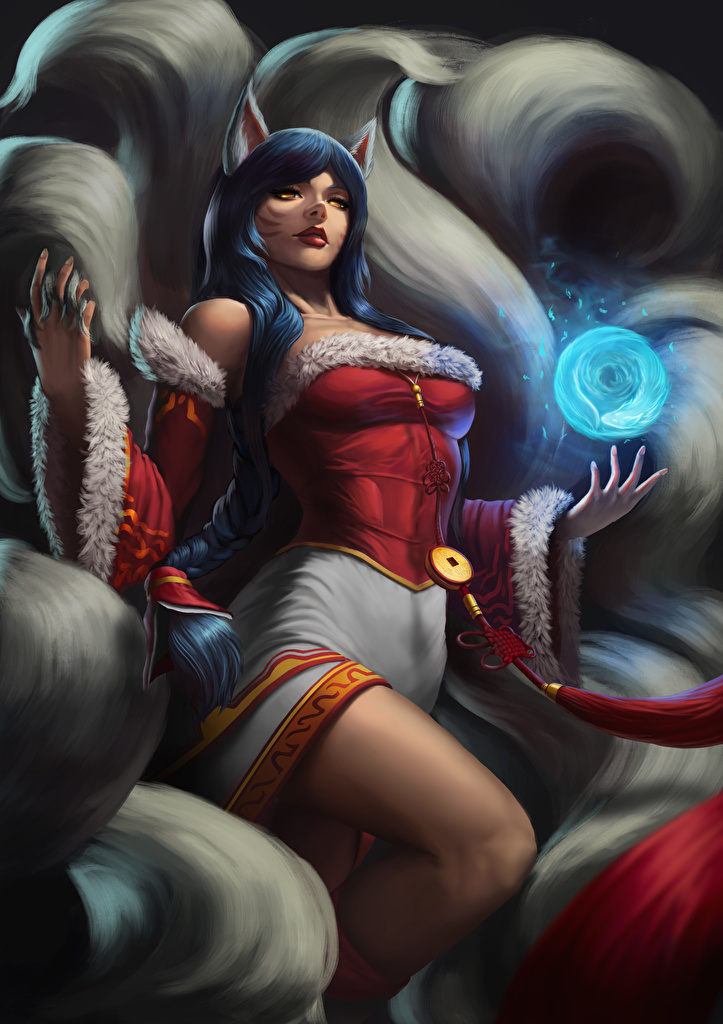 Ahri Wallpaper Celular Lol - HD Wallpaper 