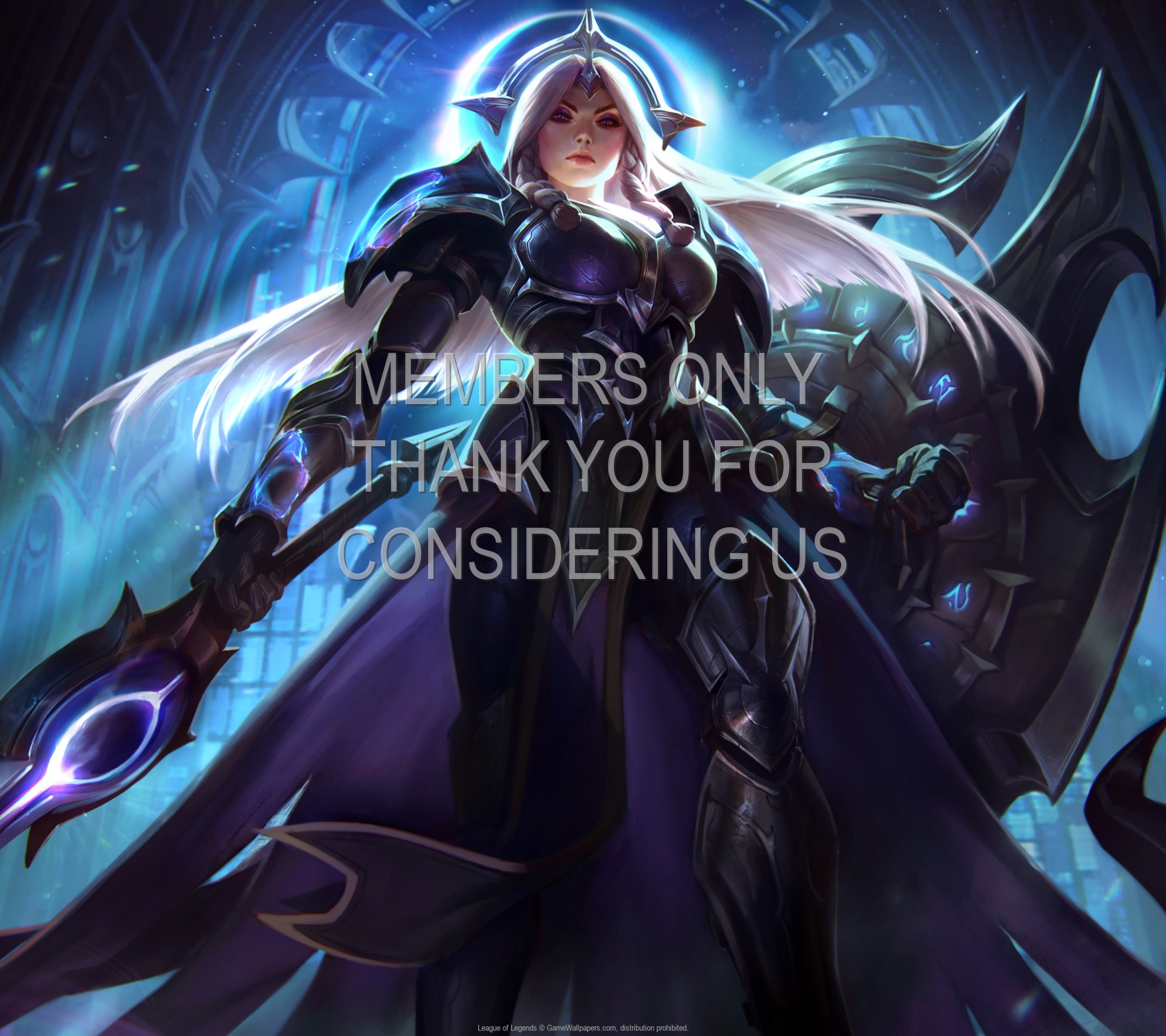 League Of Legends Mobile Wallpaper Or Background 94 - Solar & Lunar Eclipse Leona - HD Wallpaper 