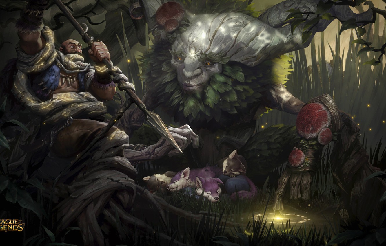 Photo Wallpaper Champion, League Of Legends, Ivern - League Of Legends Ivern - HD Wallpaper 