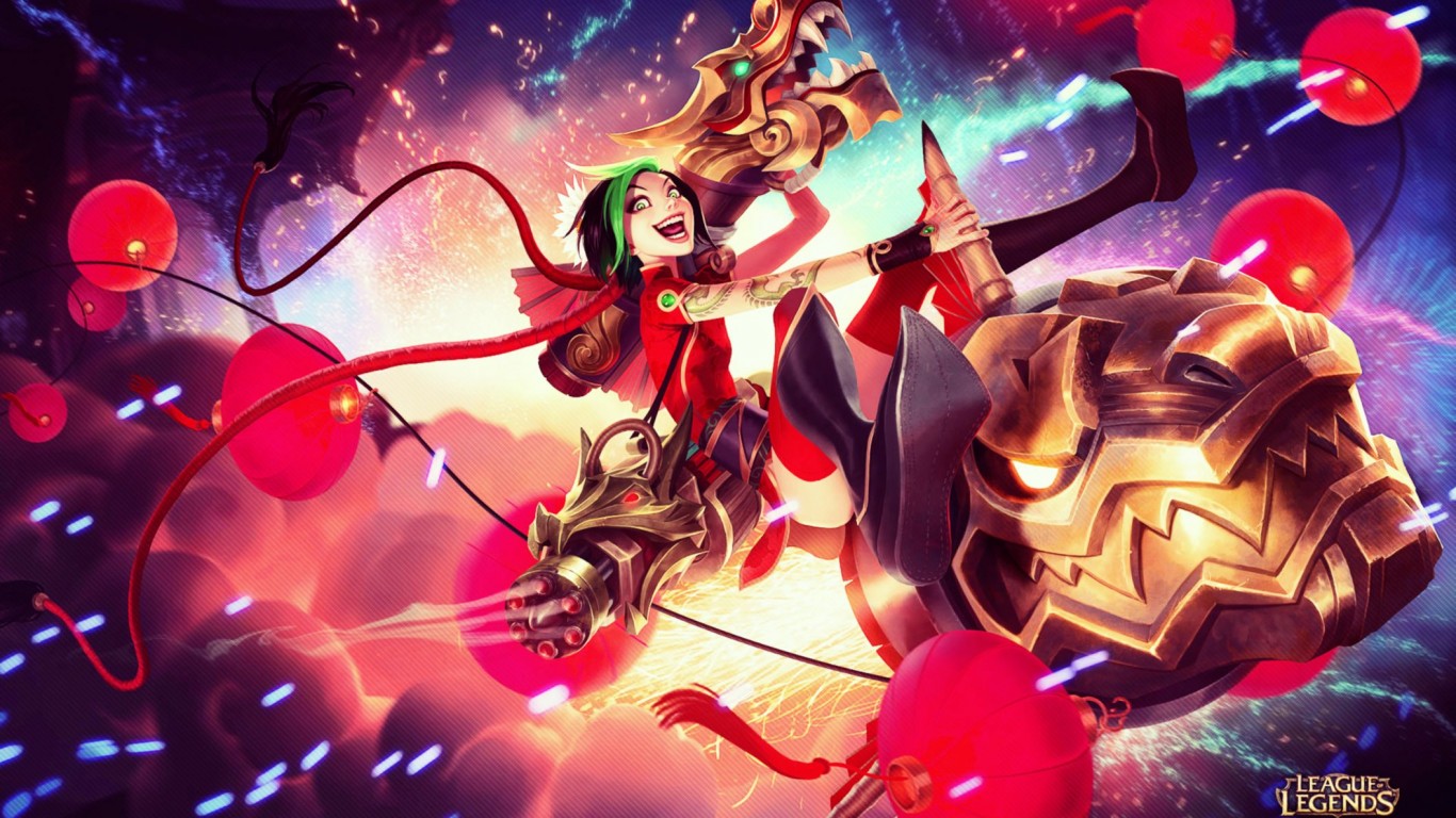 Hd Wallpaper Lol Jinx - HD Wallpaper 