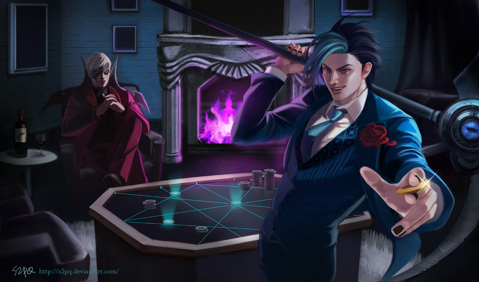 Debonair Kayn & Zed By S2pq Hd Wallpaper Background - Zed Kayn - HD Wallpaper 