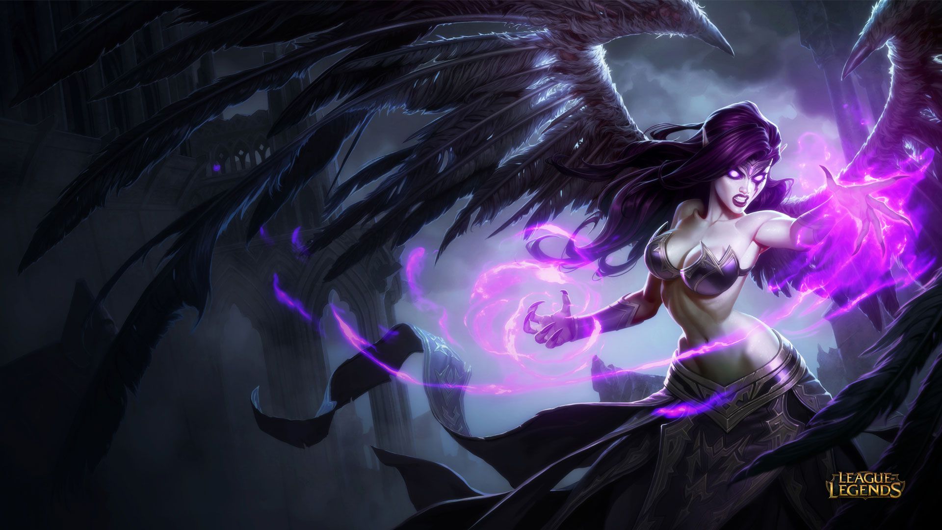 Hd Morgana Wallpaper - League Of Legends Morgana - HD Wallpaper 