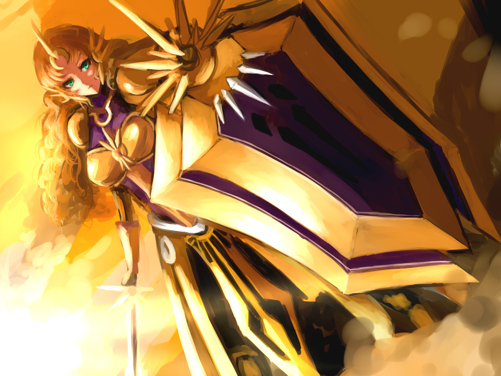 League Of Legends Leona Anime - HD Wallpaper 