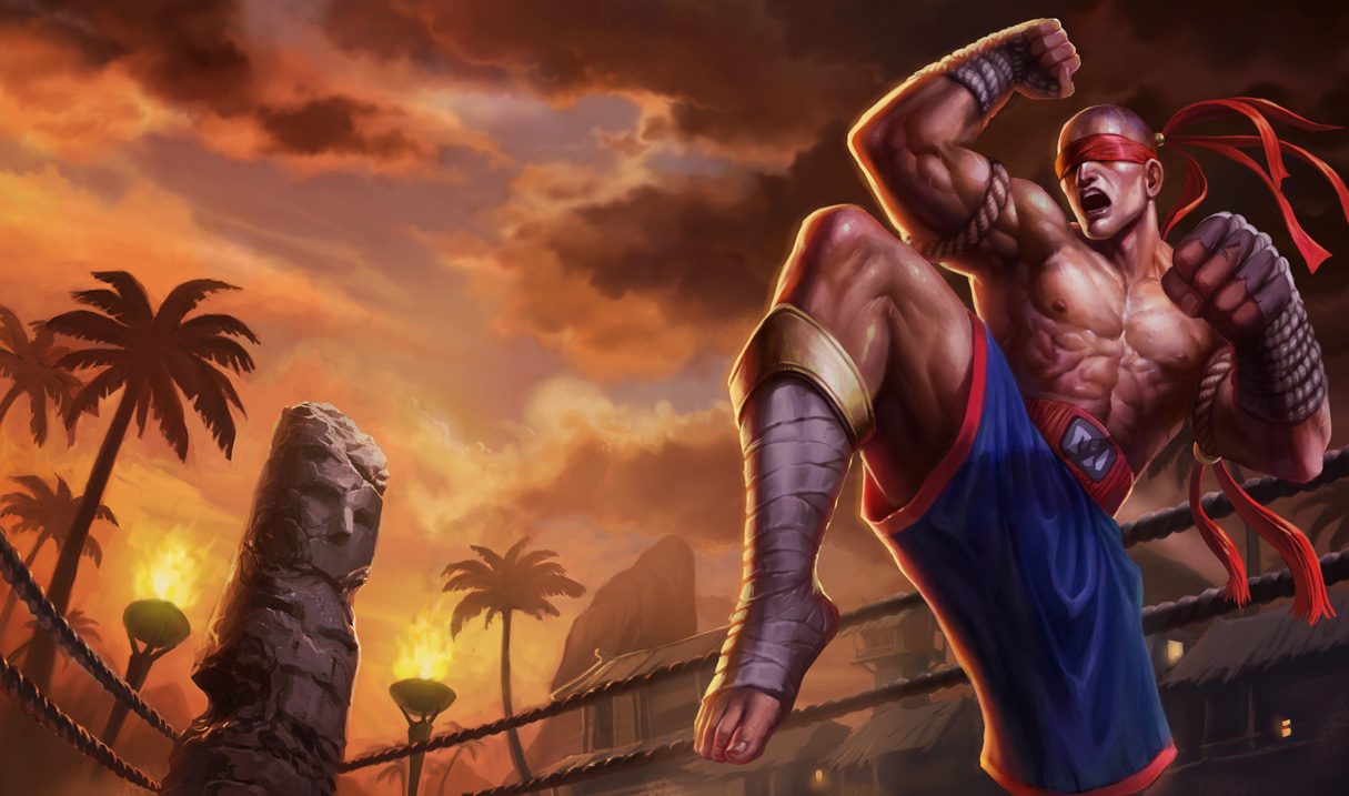 Muay Thai Lee Sin Splash Art - Lee Sin Skin Muay Thai - HD Wallpaper 