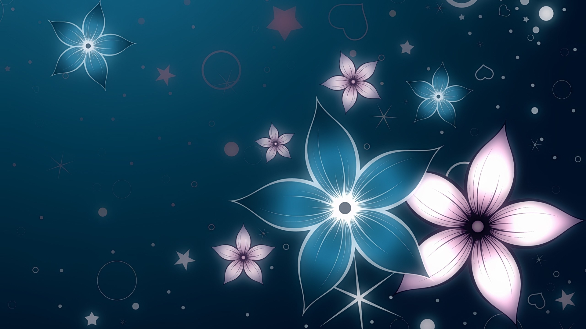 High Resolution Flower Background Vector - HD Wallpaper 