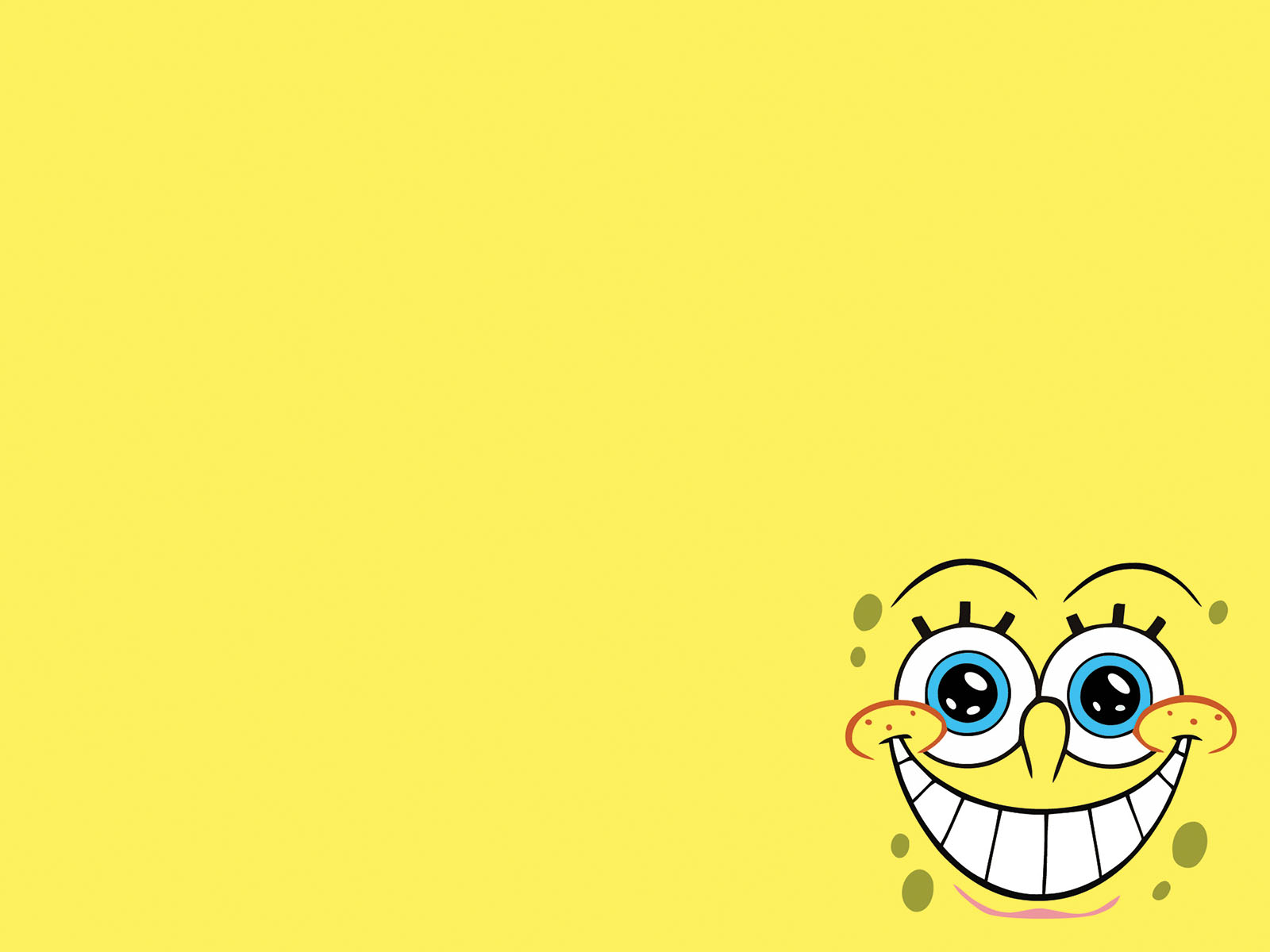 Spongebob Background - Spongebob Smiley Face Png - HD Wallpaper 