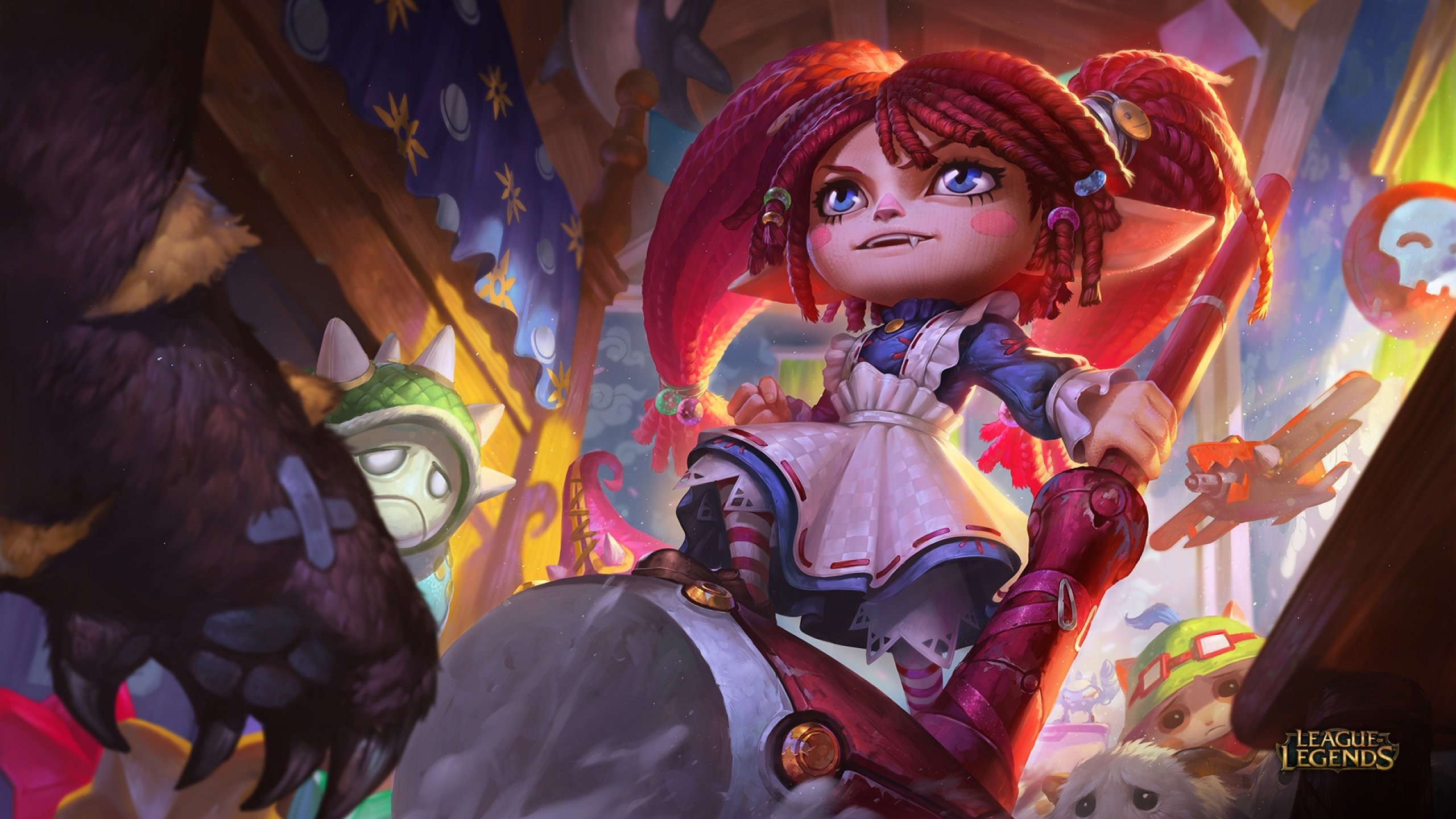Hd Desktop Wallpapers,league, Art, Legends, Artwork, - Poppy League Skin - HD Wallpaper 